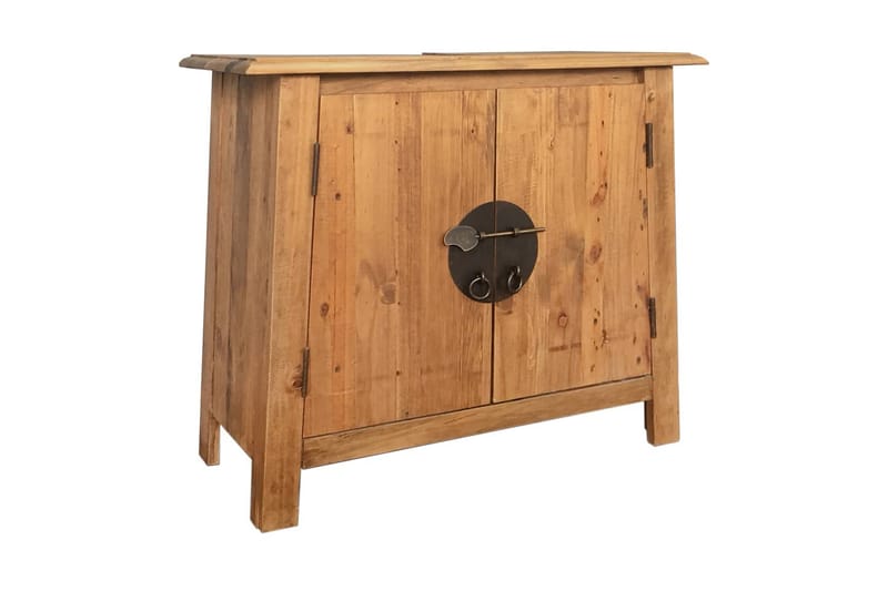 Baderomsskap heltre resirkulert furu 70x32x63 cm - Oppbevaring til baderom