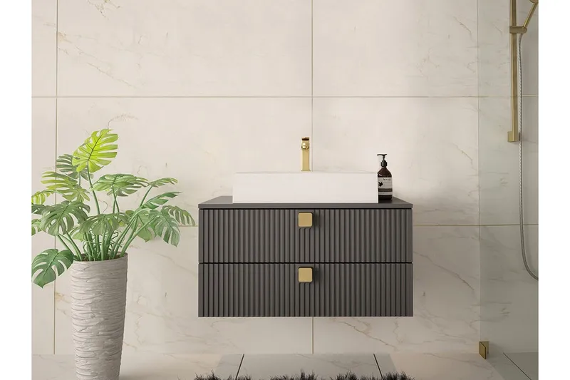 Glenndale Badrumsförvaring Concept 55 Grey - Hus & oppussing - Kjøkken & bad - Baderom - Baderomsmøbler & baderomsinnredning - Oppbevaring til baderom