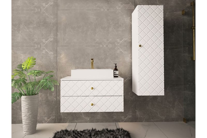 Glenndale Badrumsförvaring Concept 55 White - Hus & oppussing - Kjøkken & bad - Baderom - Baderomsmøbler & baderomsinnredning - Oppbevaring til baderom