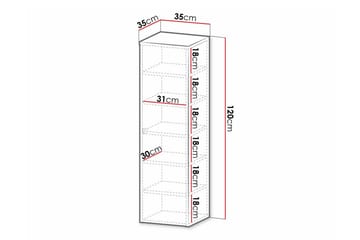 Glenndale Badrumsförvaring Concept 55 White - Hus & oppussing - Kjøkken & bad - Baderom - Baderomsmøbler & baderomsinnredning - Oppbevaring til baderom