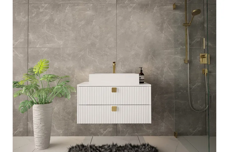 Glenndale Badrumsförvaring Concept 55 White - Hus & oppussing - Kjøkken & bad - Baderom - Baderomsmøbler & baderomsinnredning - Oppbevaring til baderom