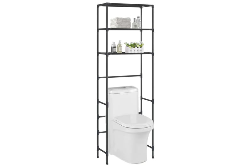 Oppbevaringsstativ 3 stativer over toalett 53x28x169 cm - Hus & oppussing - Kjøkken & bad - Baderom - Baderomsmøbler & baderomsinnredning - Oppbevaring til baderom
