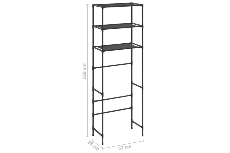 Oppbevaringsstativ 3 stativer over toalett 53x28x169 cm - Hus & oppussing - Kjøkken & bad - Baderom - Baderomsmøbler & baderomsinnredning - Oppbevaring til baderom