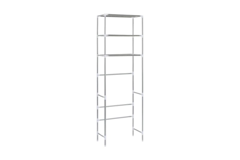 Oppbevaringsstativ til toalett 3 etasjer sølv 53x28x169 cm - Hus & oppussing - Kjøkken & bad - Baderom - Baderomsmøbler & baderomsinnredning - Oppbevaring til baderom