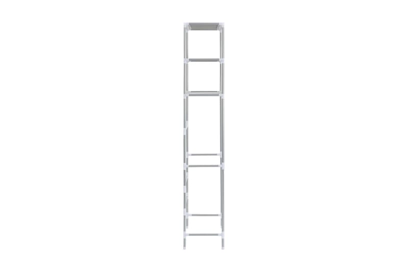 Oppbevaringsstativ til toalett 3 etasjer sølv 53x28x169 cm - Hus & oppussing - Kjøkken & bad - Baderom - Baderomsmøbler & baderomsinnredning - Oppbevaring til baderom