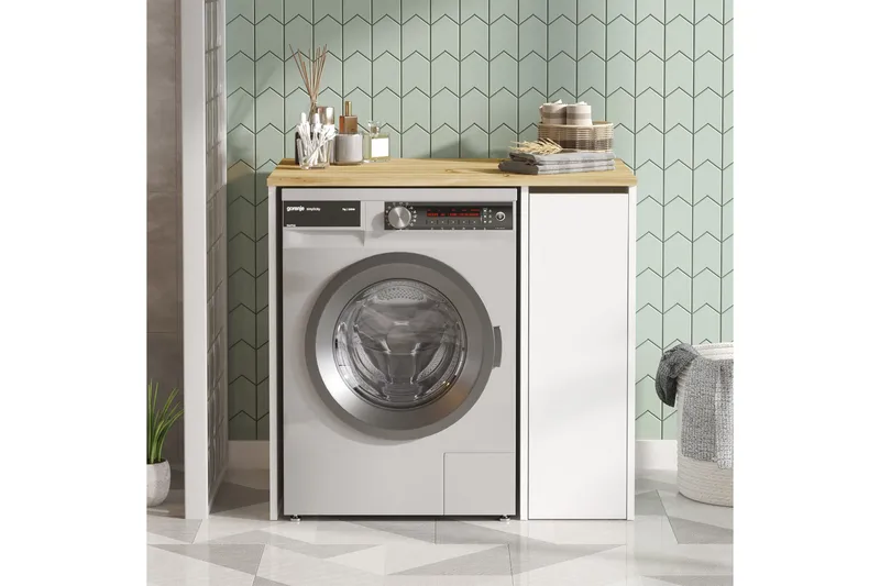 Rinorea Badrumsförvaring 93,5x88,3 cm - Brun - Hus & oppussing - Kjøkken & bad - Baderom - Baderomsmøbler & baderomsinnredning - Oppbevaring til baderom