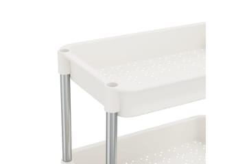 5-etasjers kjøkkenvogn hvit 40x22x116 cm jern og ABS - Hvit - Hus & oppussing - Kjøkken & bad - Baderom - Baderomsmøbler & baderomsinnredning - Rullevogn baderom