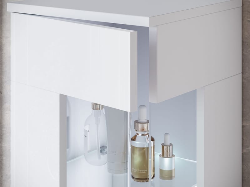 Serlin Baderomsmøbelsett med LED-belysning - Hus & oppussing - Kjøkken & bad - Baderom - Baderomsmøbler & baderomsinnredning - Komplette møbelpakker