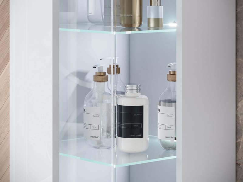 Serlin Baderomsmøbelsett med LED-belysning - Hus & oppussing - Kjøkken & bad - Baderom - Baderomsmøbler & baderomsinnredning - Komplette møbelpakker