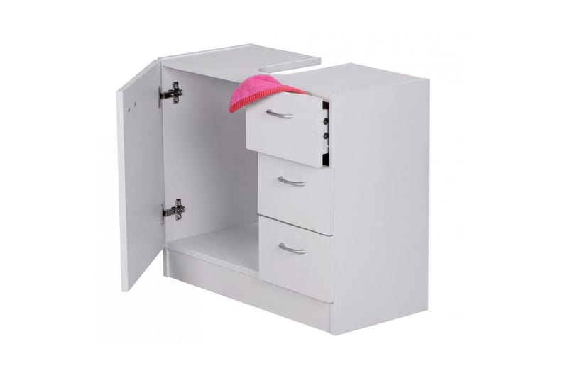 Servantensokkel Wohnling Foliert Sponplate 1 Dør 3 Skuffer Moderne - Hus & oppussing - Kjøkken & bad - Baderom - Baderomsmøbler & baderomsinnredning - Baderomsskap