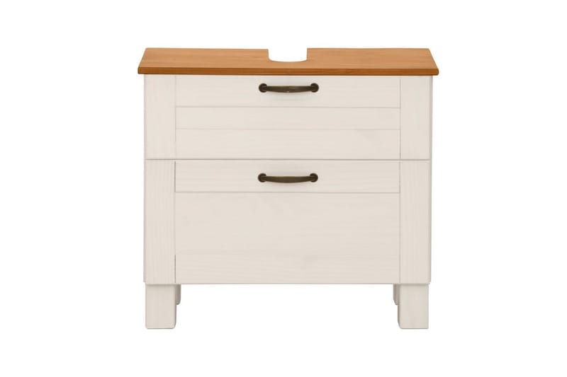 Servantskap Alby 1 skuff, Hvit/Honning - 1 skuff, Hvit/Honning - Hus & oppussing - Kjøkken & bad - Baderom - Baderomsmøbler & baderomsinnredning - Baderomsskap