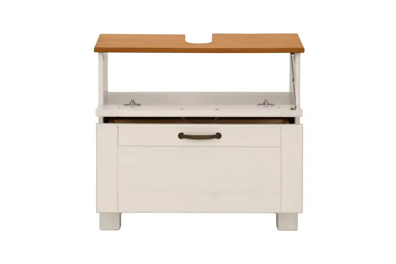 Servantskap Alby 1 skuff, Hvit/Honning - 1 skuff, Hvit/Honning - Hus & oppussing - Kjøkken & bad - Baderom - Baderomsmøbler & baderomsinnredning - Baderomsskap