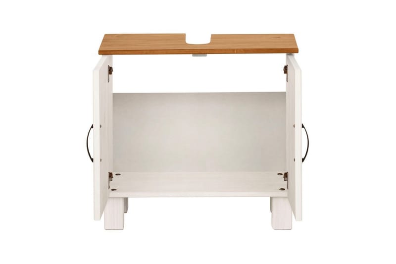 Servantskap Alby 2 skuffer, Hvit/Honning - 2 skuffer, Hvit/Honning - Hus & oppussing - Kjøkken & bad - Baderom - Baderomsmøbler & baderomsinnredning - Baderomsskap