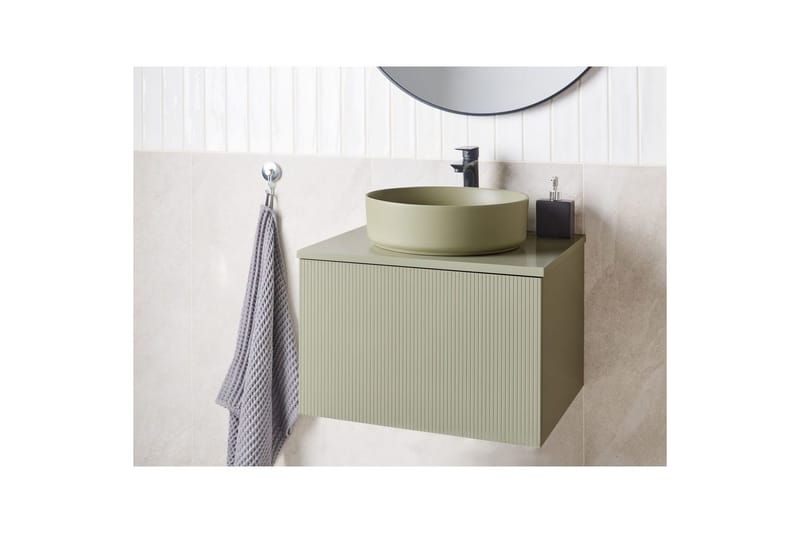 Servantskap Alzira Grønn, 60x52x40 cm - Grønn, 60x52x40 cm - Hus & oppussing - Kjøkken & bad - Baderom - Baderomsmøbler & baderomsinnredning - Baderomsskap