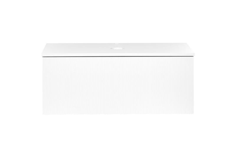 Servantskap Alzira Hvit, 100x52x40 cm - Hvit, 100x52x40 cm - Hus & oppussing - Kjøkken & bad - Baderom - Baderomsmøbler & baderomsinnredning - Baderomsskap