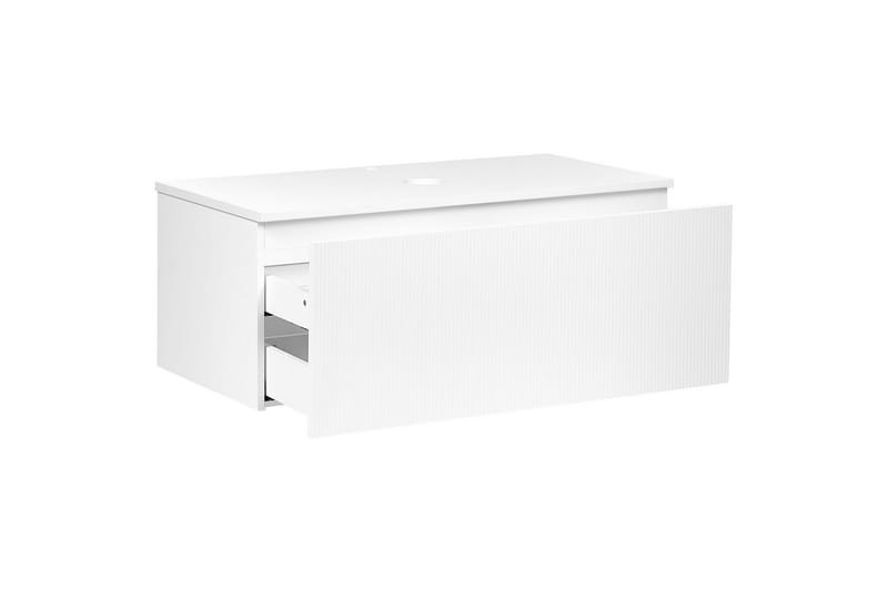 Servantskap Alzira Hvit, 100x52x40 cm - Hvit, 100x52x40 cm - Hus & oppussing - Kjøkken & bad - Baderom - Baderomsmøbler & baderomsinnredning - Baderomsskap