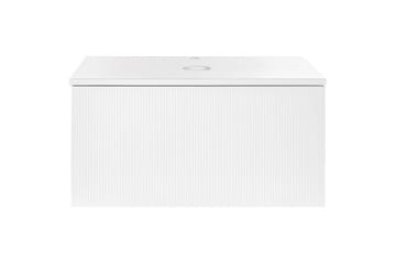 Servantskap Alzira Hvit, 80x52x40 cm - Hvit, 80x52x40 cm - Hus & oppussing - Kjøkken & bad - Baderom - Baderomsmøbler & baderomsinnredning - Speilskap