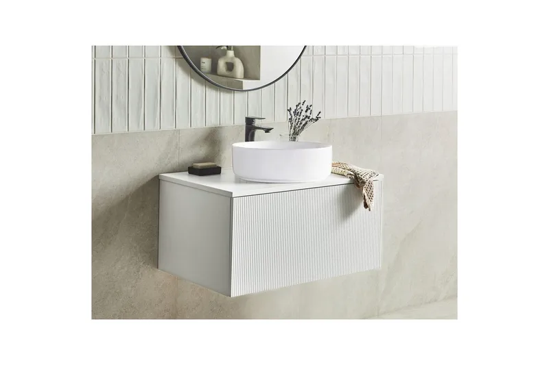 Servantskap Alzira Hvit, 80x52x40 cm - Hvit, 80x52x40 cm - Hus & oppussing - Kjøkken & bad - Baderom - Baderomsmøbler & baderomsinnredning - Baderomsskap