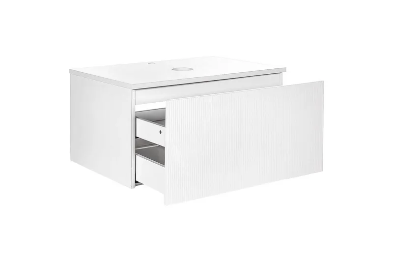 Servantskap Alzira Hvit, 80x52x40 cm - Hvit, 80x52x40 cm - Hus & oppussing - Kjøkken & bad - Baderom - Baderomsmøbler & baderomsinnredning - Baderomsskap