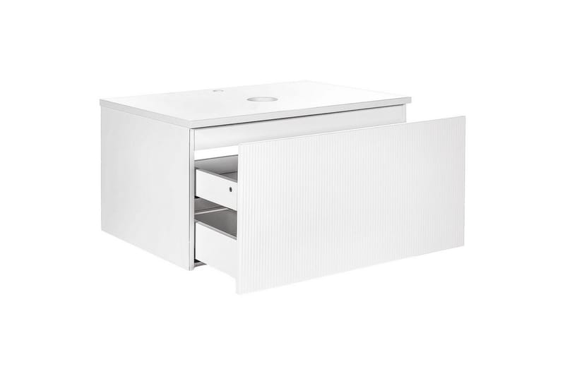Servantskap Alzira Hvit, 80x52x40 cm - Hvit, 80x52x40 cm - Hus & oppussing - Kjøkken & bad - Baderom - Baderomsmøbler & baderomsinnredning - Baderomsskap