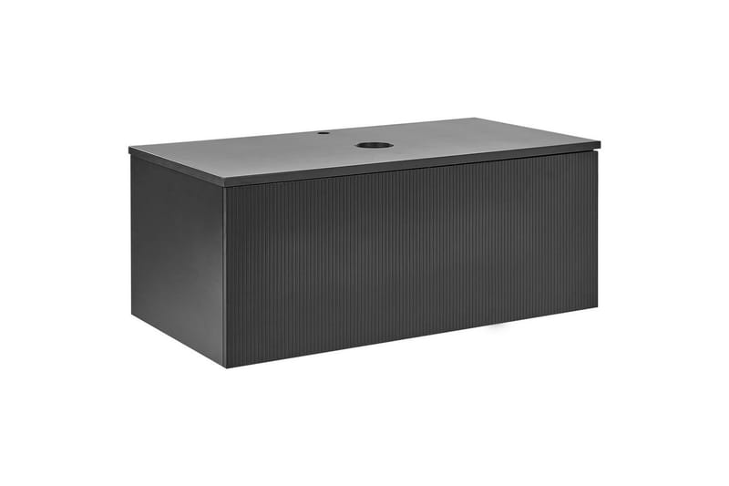 Servantskap Alzira Svart, 100x52x40 cm - Svart, 100x52x40 cm - Hus & oppussing - Kjøkken & bad - Baderom - Baderomsmøbler & baderomsinnredning - Baderomsskap