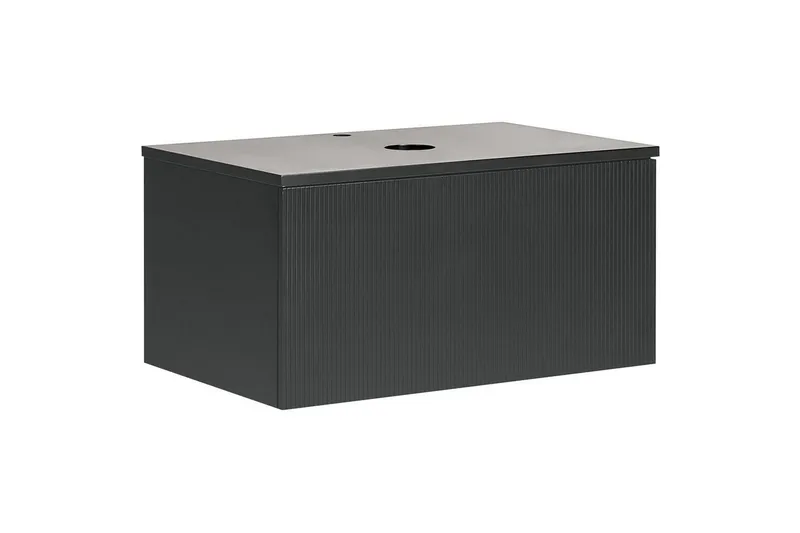 Servantskap Alzira Svart, 80x52x40 cm, Svart, 80x52x40 cm