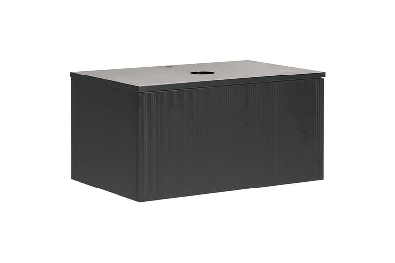 Servantskap Alzira Svart, 80x52x40 cm - Svart, 80x52x40 cm - Hus & oppussing - Kjøkken & bad - Baderom - Baderomsmøbler & baderomsinnredning - Baderomsskap