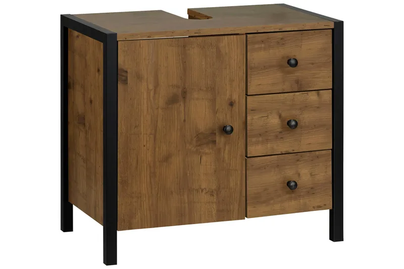 Bagnum Servantskap 60 cm, Brun / Svart