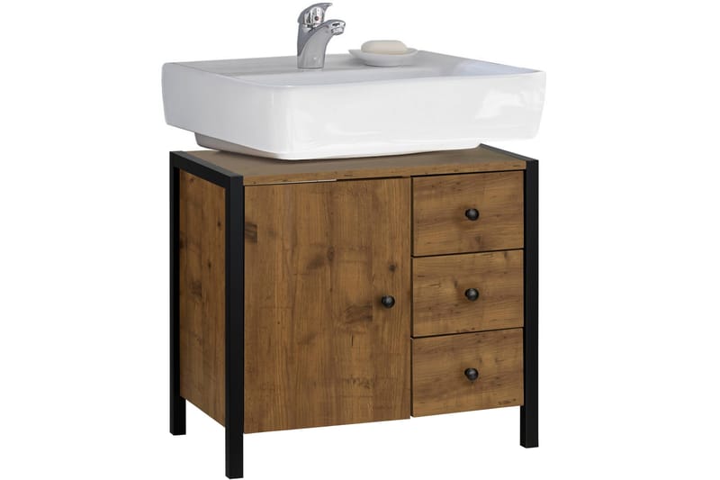 Bagnum Servantskap 60 cm - Brun / Svart - Hus & oppussing - Kjøkken & bad - Baderom - Baderomsmøbler & baderomsinnredning - Servantskap & kommode