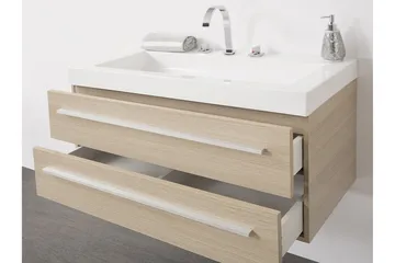 Barcelona Baderomsmøbler 47 | 100 cm - Beige - Hus & oppussing - Kjøkken & bad - Baderom - Baderomsmøbler & baderomsinnredning - Servantskap & kommode