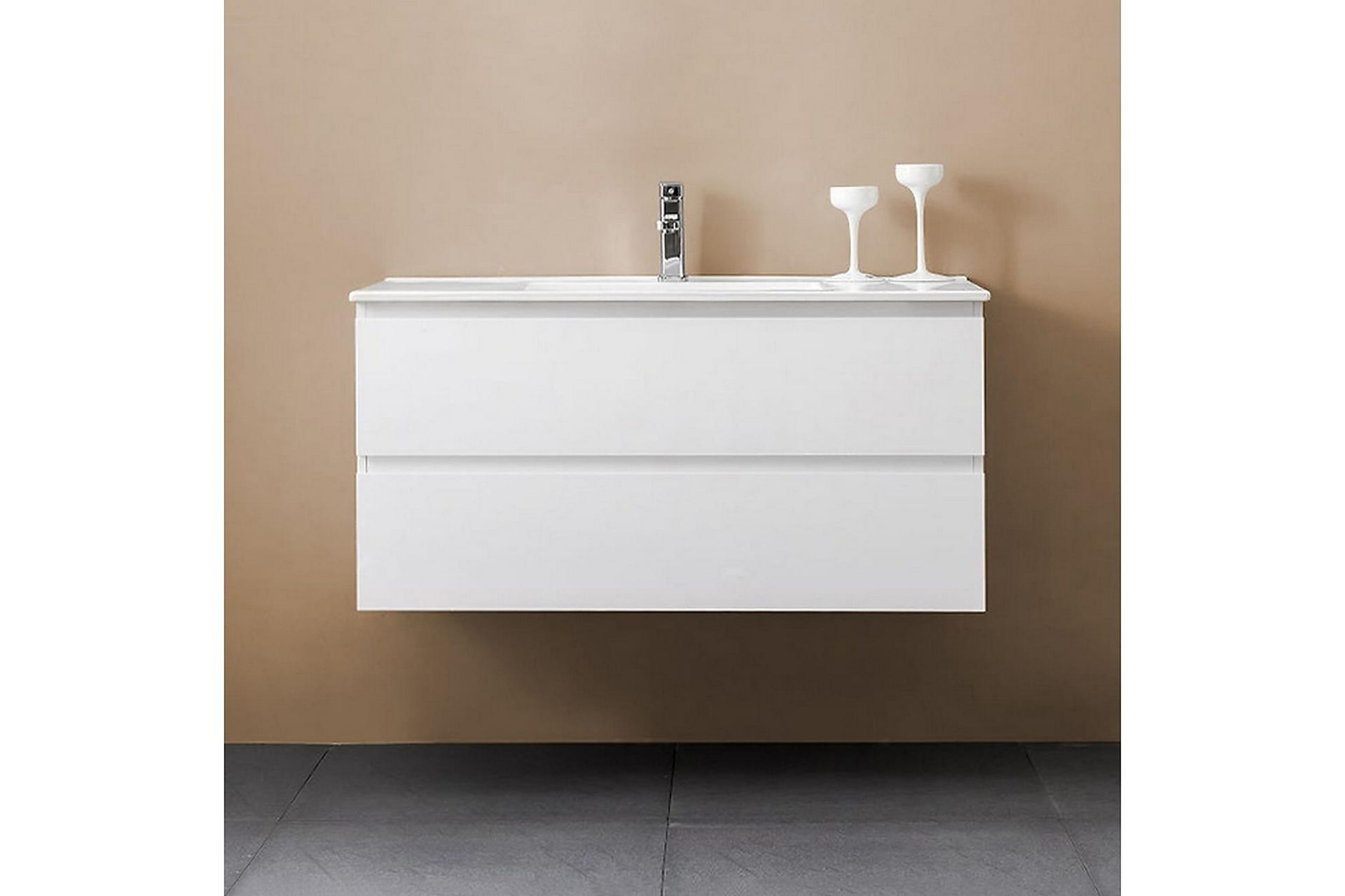 Bathlife Eufori Servantskap 1000 - Hvit - Hus & oppussing - Kjøkken & bad - Baderom - Baderomsmøbler & baderomsinnredning - Servantskap & kommode
