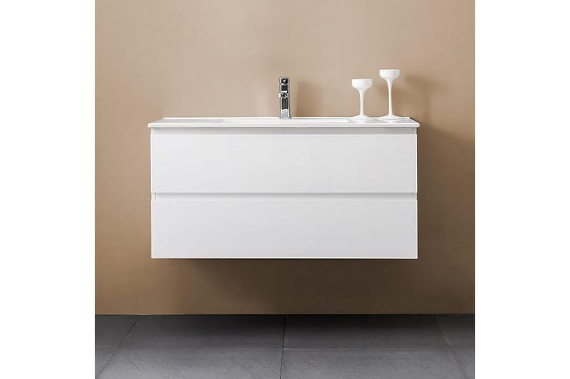 Bathlife Eufori Servantskap 1000 - Hvit - Hus & oppussing - Kjøkken & bad - Baderom - Baderomsmøbler & baderomsinnredning - Servantskap & kommode