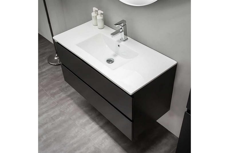 Bathlife Eufori Servantskap 1000 - Svart - Hus & oppussing - Kjøkken & bad - Baderom - Baderomsmøbler & baderomsinnredning - Servantskap & kommode
