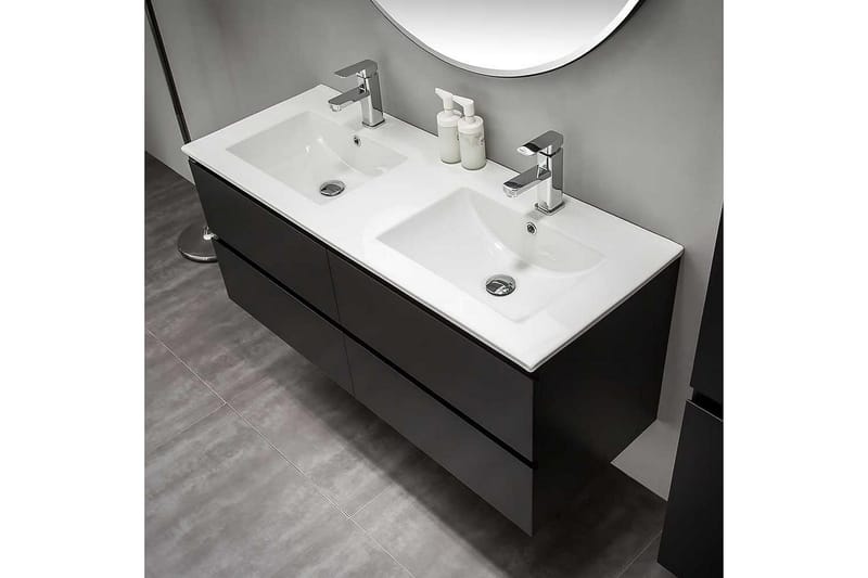 Bathlife Eufori Servantskap 1200 - Svart - Hus & oppussing - Kjøkken & bad - Baderom - Baderomsmøbler & baderomsinnredning - Servantskap & kommode