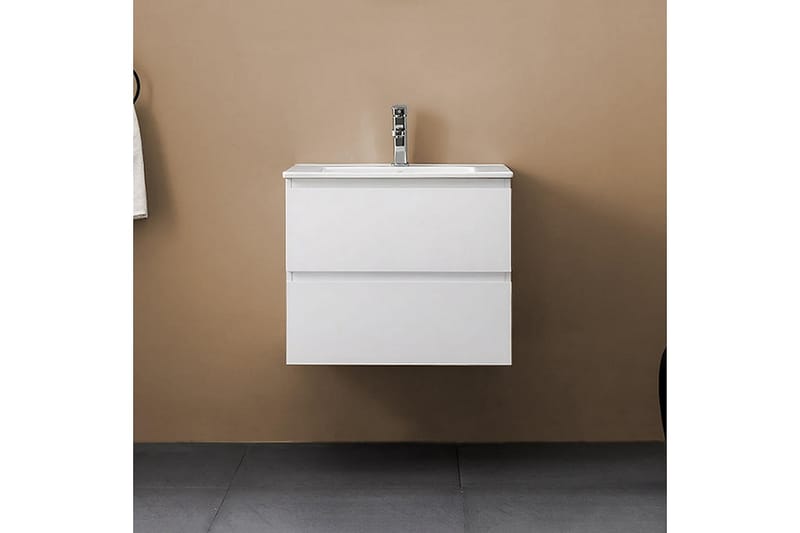 Bathlife Eufori Servantskap 600 - Hvit - Hus & oppussing - Kjøkken & bad - Baderom - Baderomsmøbler & baderomsinnredning - Servantskap & kommode