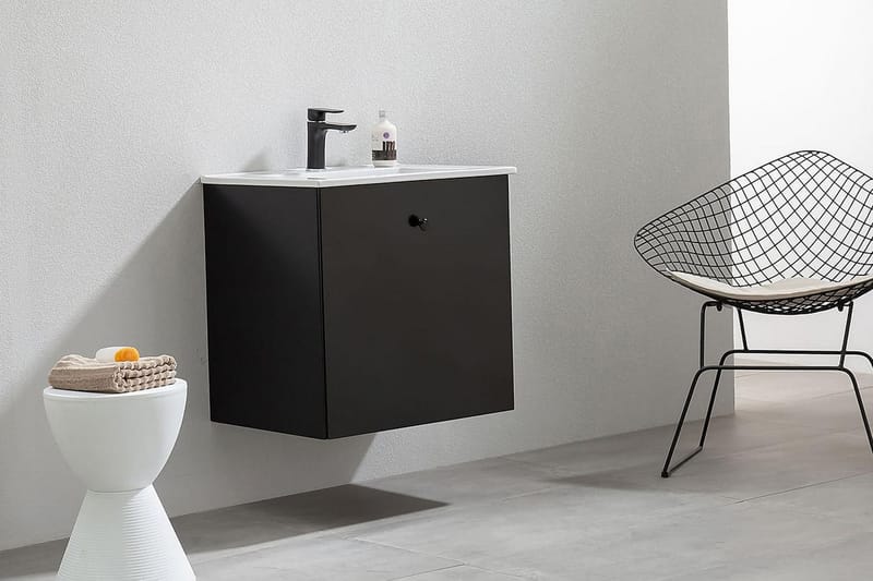 Bathlife Fröjd Servantskap 620 mm - Mattsvart - Hus & oppussing - Kjøkken & bad - Baderom - Baderomsmøbler & baderomsinnredning - Servantskap & kommode
