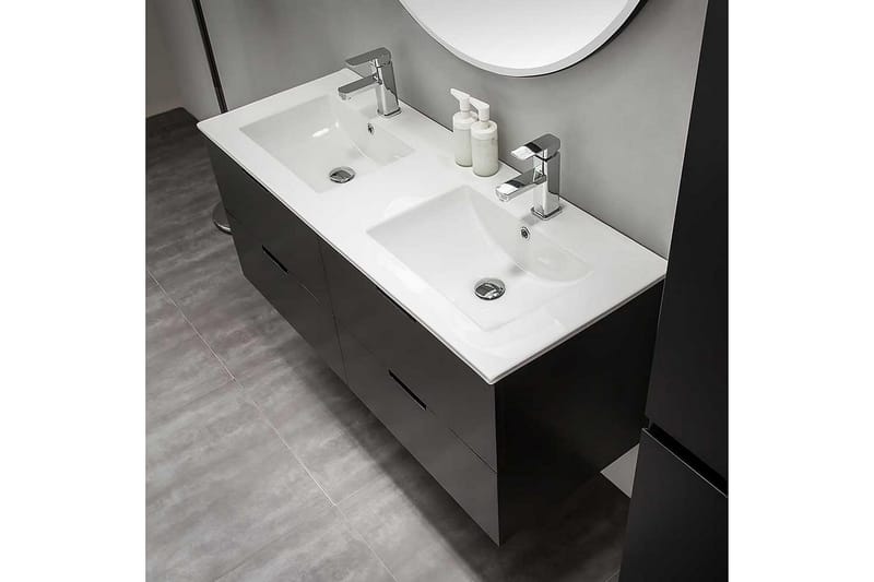 Bathlife Glädje Servantskap 1200 - Svart - Servantskap & kommode