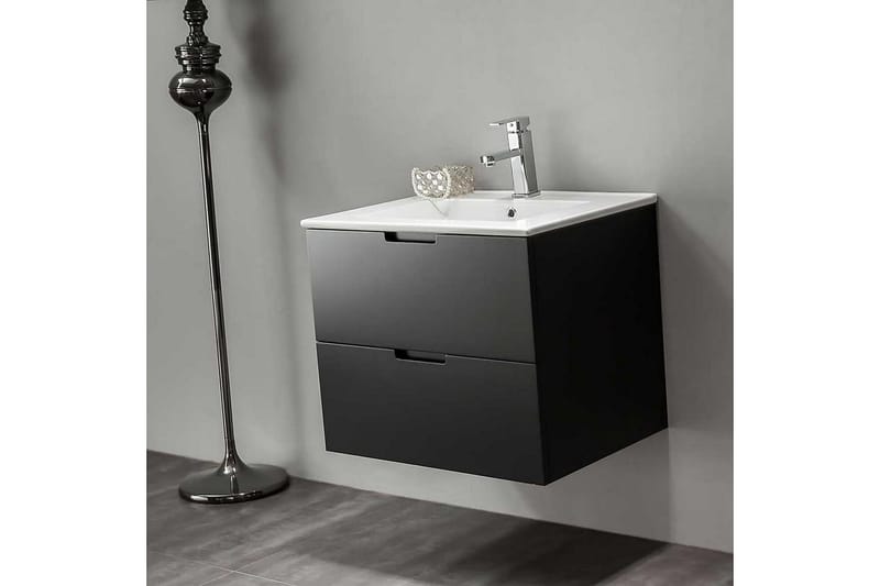 Bathlife Glädje Servantskap 600 - Svart - Hus & oppussing - Kjøkken & bad - Baderom - Baderomsmøbler & baderomsinnredning - Servantskap & kommode