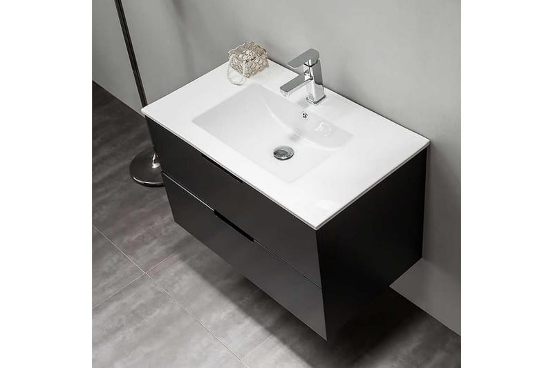 Bathlife Glädje Servantskap 800 - Svart - Hus & oppussing - Kjøkken & bad - Baderom - Baderomsmøbler & baderomsinnredning - Servantskap & kommode