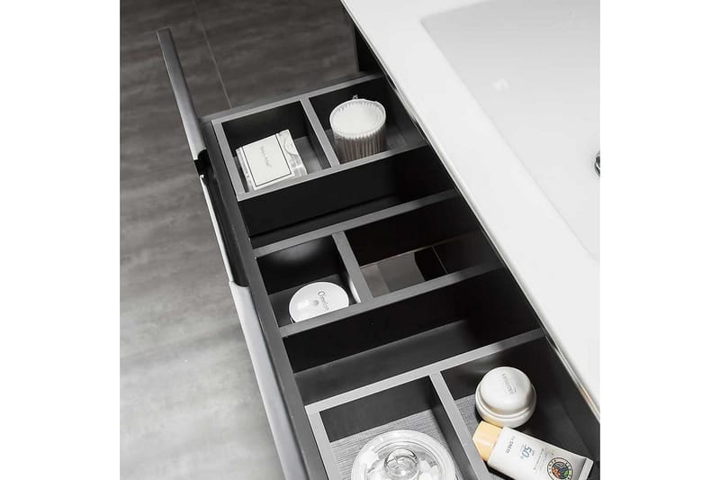 Bathlife Glädje Servantskap 800 - Svart - Hus & oppussing - Kjøkken & bad - Baderom - Baderomsmøbler & baderomsinnredning - Servantskap & kommode