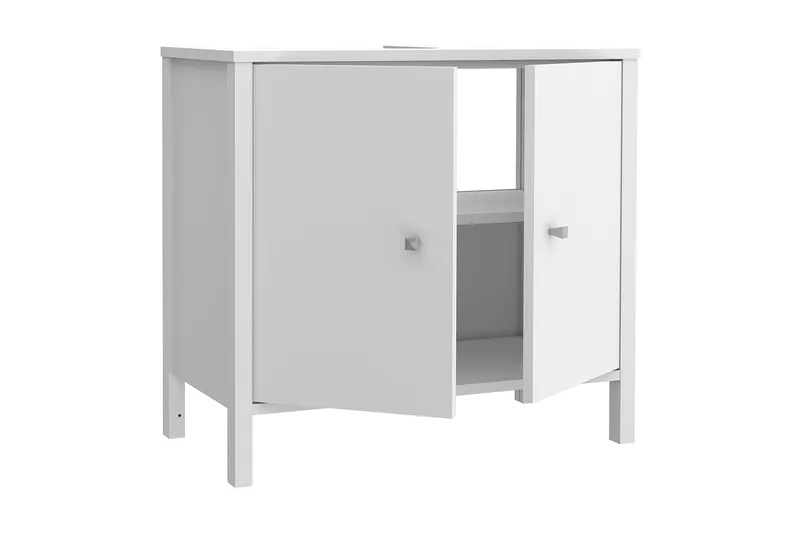 Elsassona Servantskap 35x64 cm 2 Skap - Hvit - Hus & oppussing - Kjøkken & bad - Baderom - Baderomsmøbler & baderomsinnredning - Servantskap & kommode