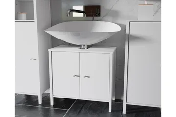 Elsassona Servantskap 35x64 cm 2 Skap - Hvit - Hus & oppussing - Kjøkken & bad - Baderom - Baderomsmøbler & baderomsinnredning - Servantskap & kommode