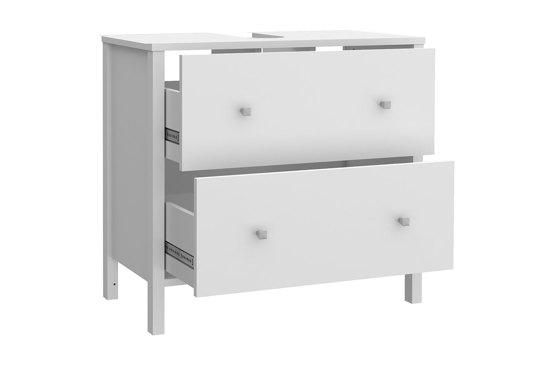 Elsassona Servantskap 35x64 cm 2 Skuffer - Hvit - Hus & oppussing - Kjøkken & bad - Baderom - Baderomsmøbler & baderomsinnredning - Servantskap & kommode