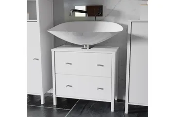 Elsassona Servantskap 35x64 cm 2 Skuffer - Hvit - Hus & oppussing - Kjøkken & bad - Baderom - Baderomsmøbler & baderomsinnredning - Servantskap & kommode