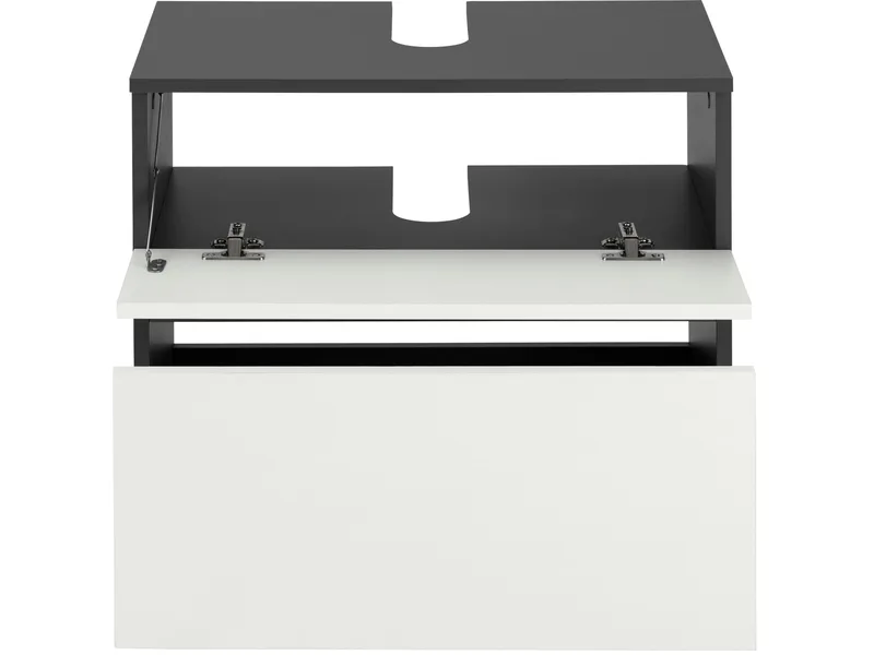 Hudnall Servantskap 60x35 cm - Antrasitt/Hvit - Hus & oppussing - Kjøkken & bad - Baderom - Baderomsmøbler & baderomsinnredning - Servantskap & kommode