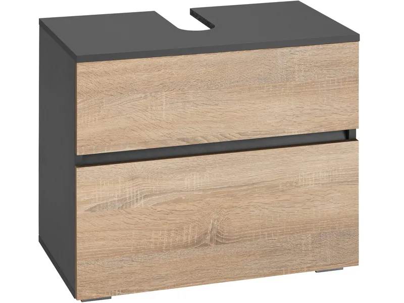 Hudnall Servantskap 60x35 cm, Antrasitt/Natur