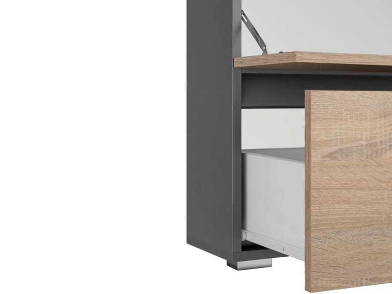 Hudnall Servantskap 60x35 cm - Antrasitt/Natur - Hus & oppussing - Kjøkken & bad - Baderom - Baderomsmøbler & baderomsinnredning - Servantskap & kommode