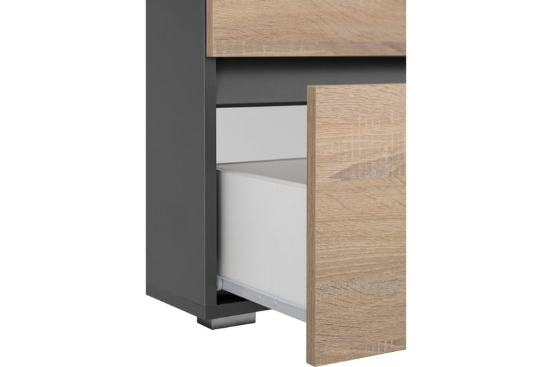 Hudnall Servantskap 80x35 cm - Antrasitt/Hvit - Hus & oppussing - Kjøkken & bad - Baderom - Baderomsmøbler & baderomsinnredning - Servantskap & kommode