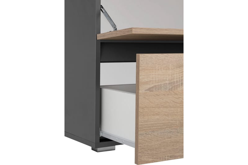 Hudnall Servantskap 80x35 cm - Antrasitt/Hvit - Hus & oppussing - Kjøkken & bad - Baderom - Baderomsmøbler & baderomsinnredning - Servantskap & kommode