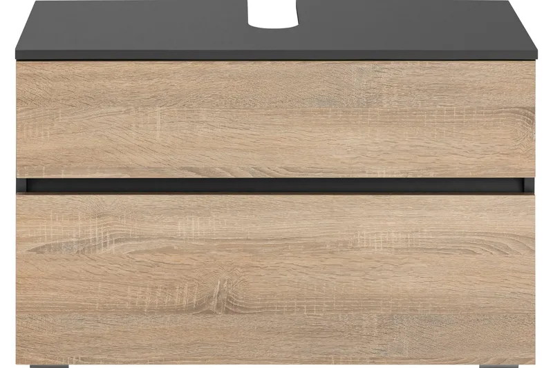 Hudnall Servantskap 80x35 cm - Antrasitt/Hvit - Hus & oppussing - Kjøkken & bad - Baderom - Baderomsmøbler & baderomsinnredning - Servantskap & kommode